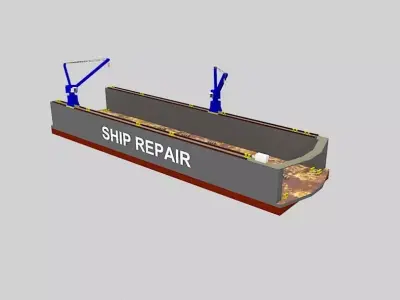 Floating Drydock 3D model
