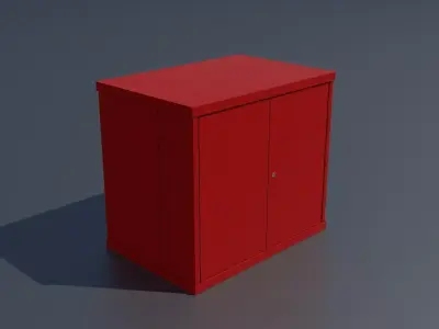 Workshop storage closet small PBR 3D model