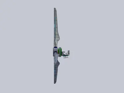 6 kw pmg wind turbine Free 3D model