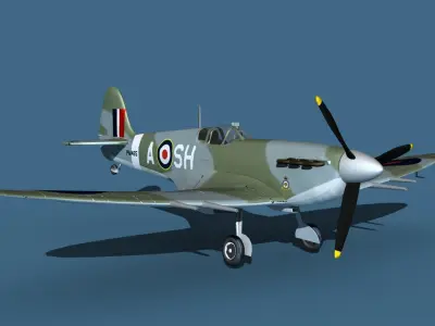 Supermarine Spitfire MkVI V01 3D model