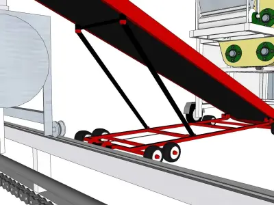 Mushroom Compost Machine 3D model