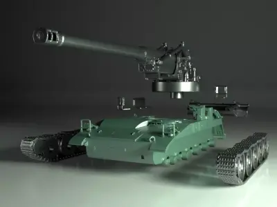 Tank M110 3D print model