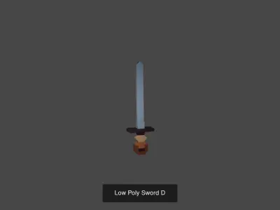 Low poly collection sword 3D Model Pack