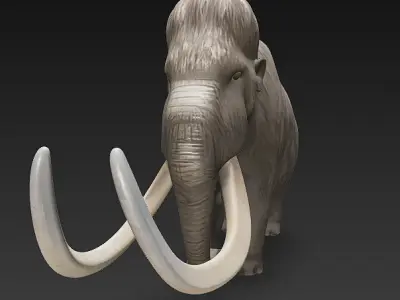 Mammoth 3D Model Basic - Low Poly Low-poly 3D model purchase