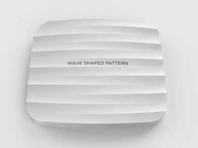 Industrial Design Creo 3D Wave-shaped pattern  3D model