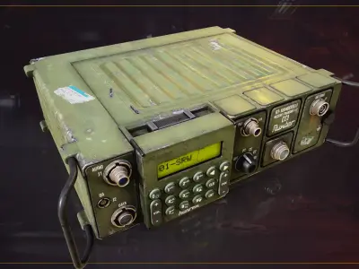 Military Radio RT169 Low-poly 3D model