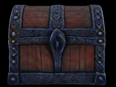 Low-poly CHEST Free low-poly 3D model