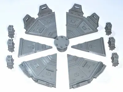 Aerospace Aegis Landing Pad 3D print model