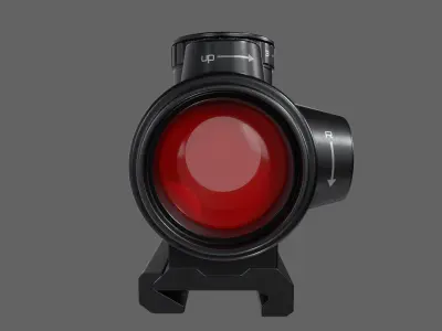 Scope-Trijicon-Red Low-poly 3D model