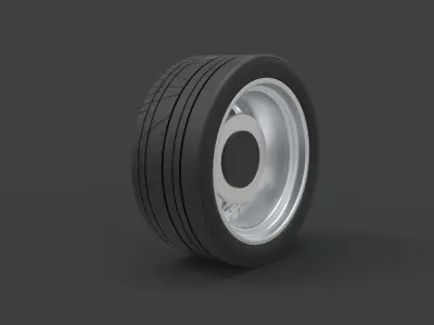 Front wheel from Ice Charger 3D model