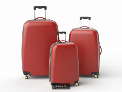  Suitcase Collection 3D Model Pack