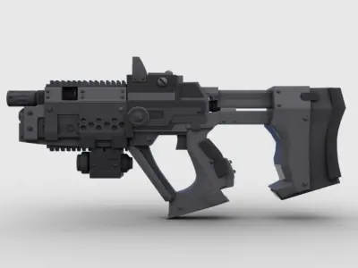 Sci Fi Gun 01  3D model