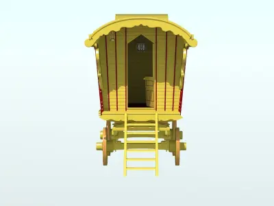 Gypsy Caravan 3D model