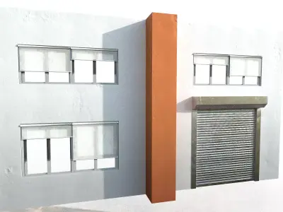 Factory-splicable wall assemblies 3D model