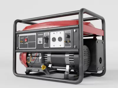 Portable Generator Realistic PBR 3D Model 3D model