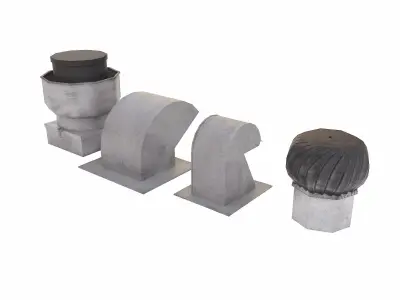 Roof vent   Low-poly 3D model