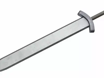 Big sword Low-poly 3D model purchase