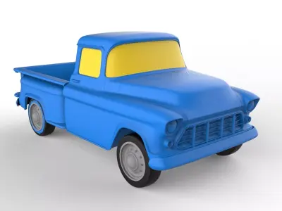 Chevrolet Task Force 1962 Classic Car 3D print model