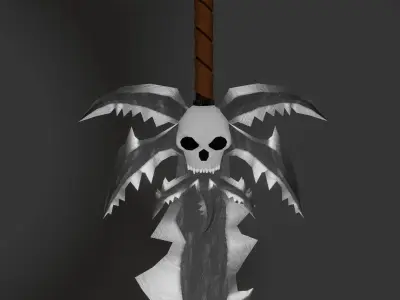 Fantasy sword Free low-poly 3D model