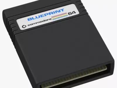 Commodore 64 Cartridge 3D model
