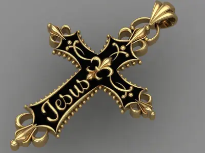 The Most Antique And Beautiful Christian Cross 3D print model