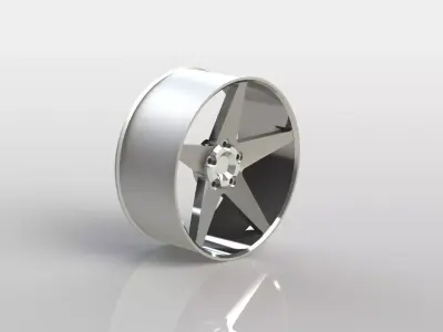Car Rim 17 inches 3D model