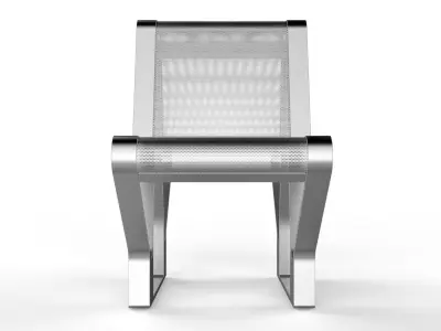 Waiting Room Seat V1 Double 1 Seat 3D model