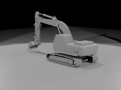 Excavator 3D model 3