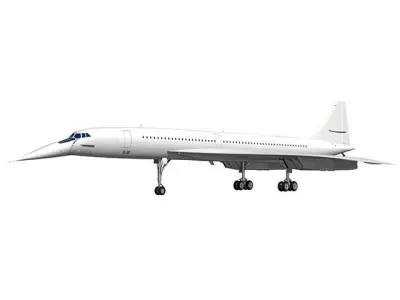 Concorde jet 3D model purchase