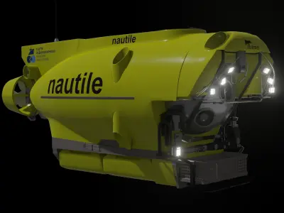 Nautile French Submarine 3D model