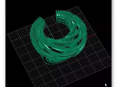 high jewelry ring 2 part 3D print model