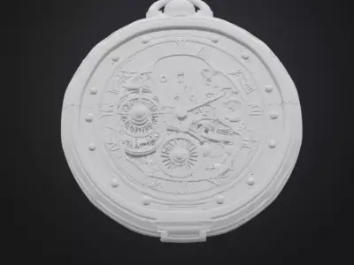 Antique Mechanical Pocket Watch 3D print model
