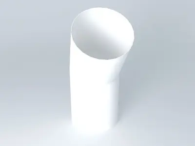 curve 45 ° chimney Free 3D model