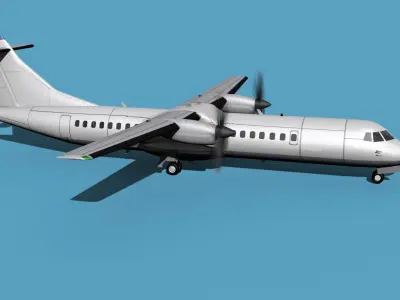 ATR  ATR-72-600 Unmarked 2 3D model