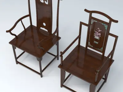 MING CHAIRS 3D model