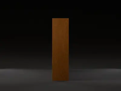 Vintage Sideboard Low-poly 3D model