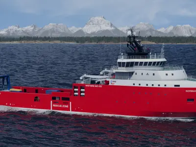 Icebreaker Normann  Low-poly 3D model