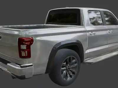 Pickup Truck 3D Model 3D model purchase