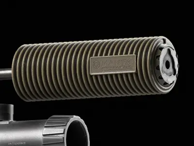 Manta Suppressor Cover Low-poly 3D model
