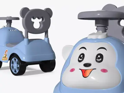 Baybee Baby Hangkai Push Ride On Car 3D model