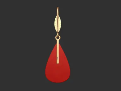 spinel earrings Free 3D model