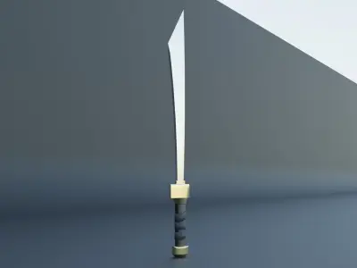 Sword Low-poly 3D model 42