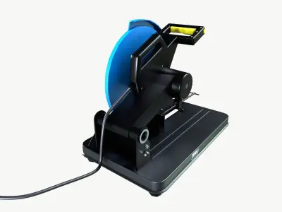 steel cutter Low-poly 3D model