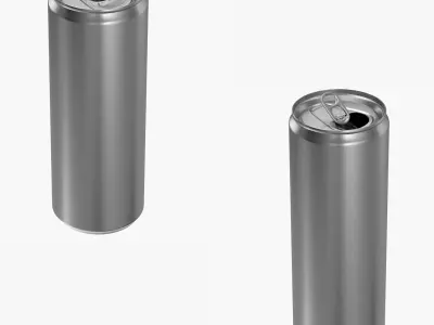 Sleek Aluminum Can 355ML Collection 3D model