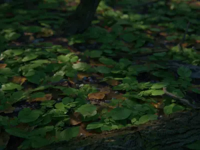 Train Forest 3d Scene 3D model