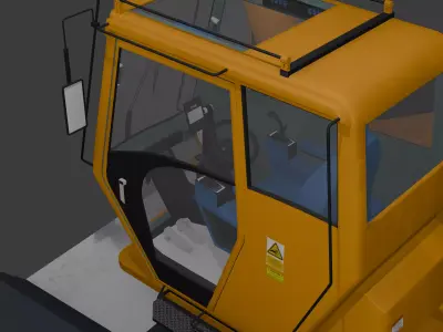 Construction Crane HighQuality PBR Optimized Realistic low poly Low-poly 3D model