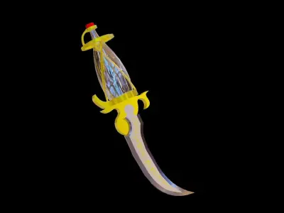 Time dagger Prince of Persia Low-poly 3D model
