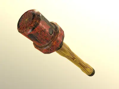 Hand Grenade Low-poly 3D model get
