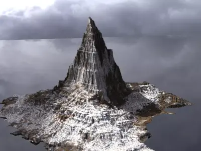 Dark Dragon Mountain 3D model