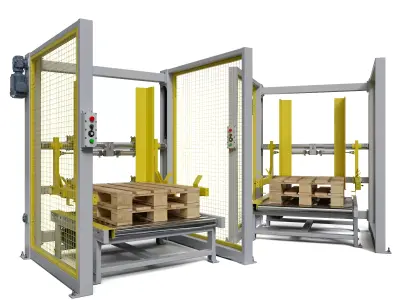 Automatic pallet warehouse 3D model
